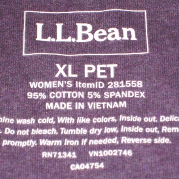 NWT L.L. Bean XLP Ultrasoft Sweats Jacket Full Zip Mock Neck Purple Petite NEW - Picture 3 of 7